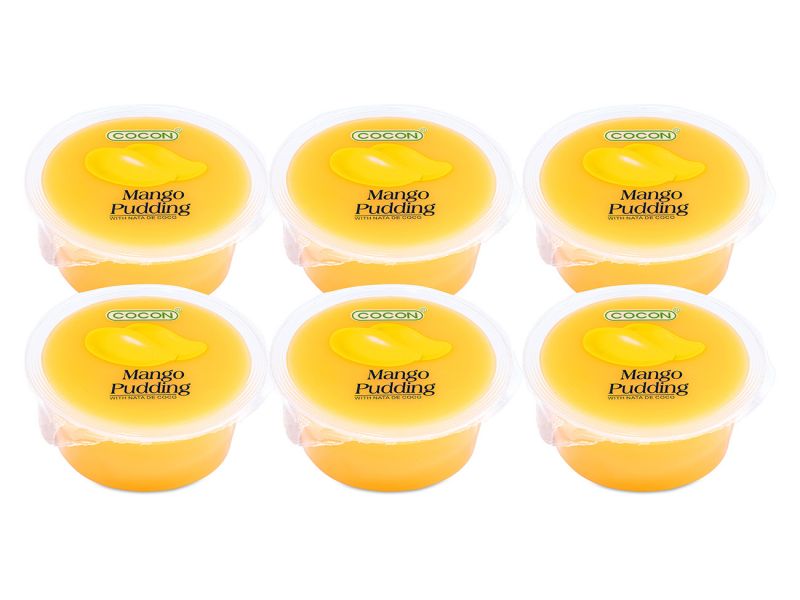 Click Here To Enlarge This Photo Of Cocon Mango Flavoured Jelly Pudding With Coconut Gel Pieces