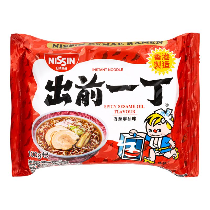 Click Here To Enlarge This Photo Of Nissin Spicy Sesame Oil Flavour Noodles 出前一丁 香辣麻油味