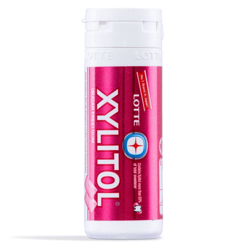 Click Here To Enlarge This Photo Of Lotte Xylitol Strawberry Mint Flavour
