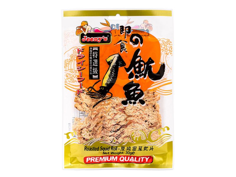 Click Here To Enlarge This Photo Of Jeeny's Roasted Squid Roll 特選級原燒風琴魷魚片