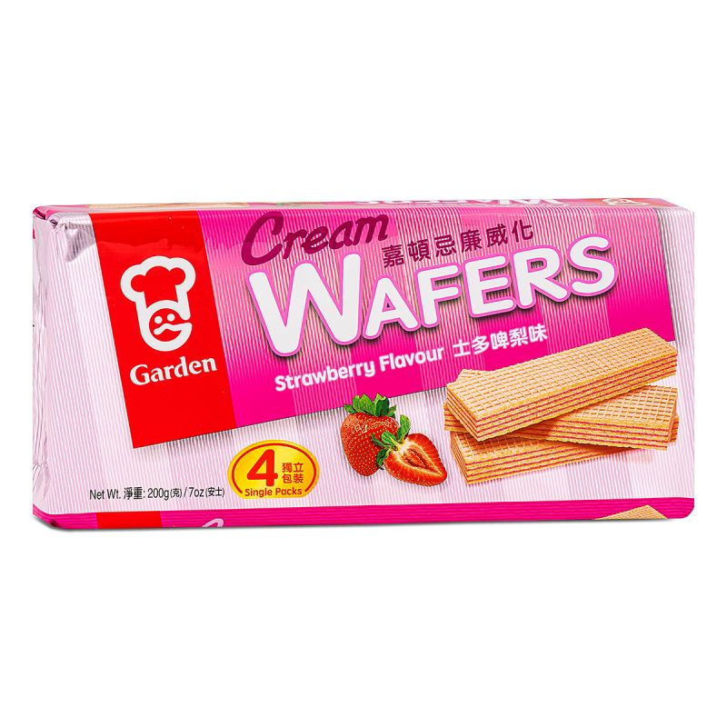 Click Here To Enlarge This Photo Of GARDEN Cream Wafers &lpar;Strawberry Flavour&rpar; 嘉頓 忌廉威化 &lpar;士多啤梨味&rpar;