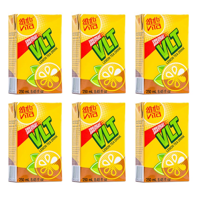 Click Here To Enlarge This Photo Of Vita VLT Lemon Tea Drink &lpar;6pk&rpar; 維他 檸檬茶 &lpar;6包裝&rpar;
