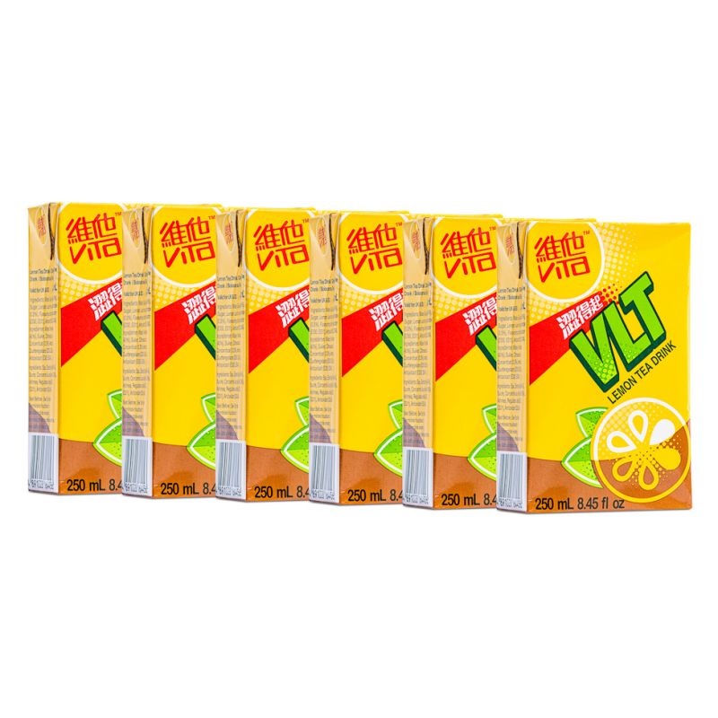 Click Here To Enlarge This Photo Of Vita VLT Lemon Tea Drink &lpar;6pk&rpar; 維他 檸檬茶 &lpar;6包裝&rpar;