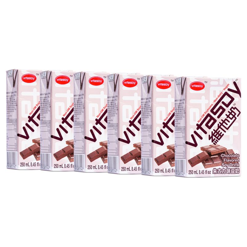 Click Here To Enlarge This Photo Of Vitasoy Chocolate Flavoured Soy Drink &lpar;6pk&rpar; 維他奶 朱古力味豆奶 &lpar;6包裝&rpar;