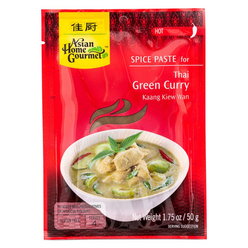 Click Here To Enlarge This Photo Of Asian Home Gourmet Spice Paste for Thai Green Curry Kaang Kiew Wan - Hot