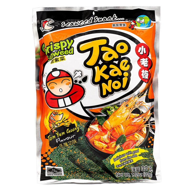Click Here To Enlarge This Photo Of Tao Kae Noi Crispy Seaweed &lpar;Tom Yum Goong Flavour&rpar; 小老板 脆紫菜 &lpar;冬蔭功味&rpar;