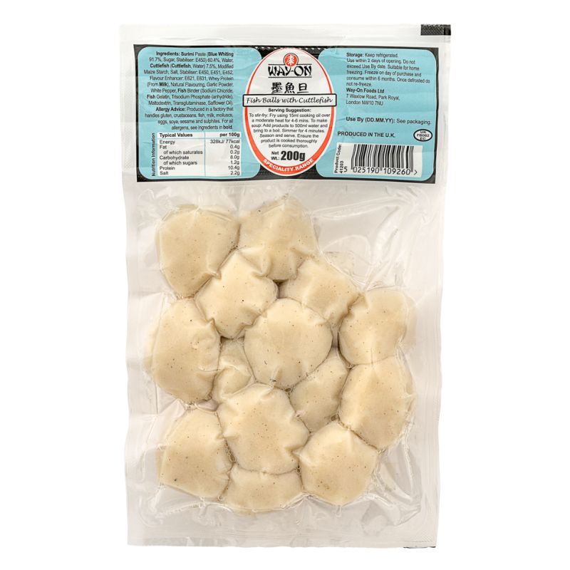 Click Here To Enlarge This Photo Of Way-On Fish Balls With Cuttlefish 惠康 墨魚旦