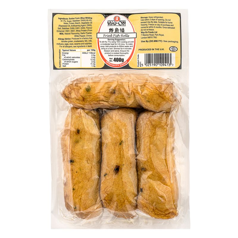 Click Here To Enlarge This Photo Of Way-On Fried Fish Rolls &lpar;4 Pieces&rpar; 惠康 炸魚條 &lpar;4條&rpar;