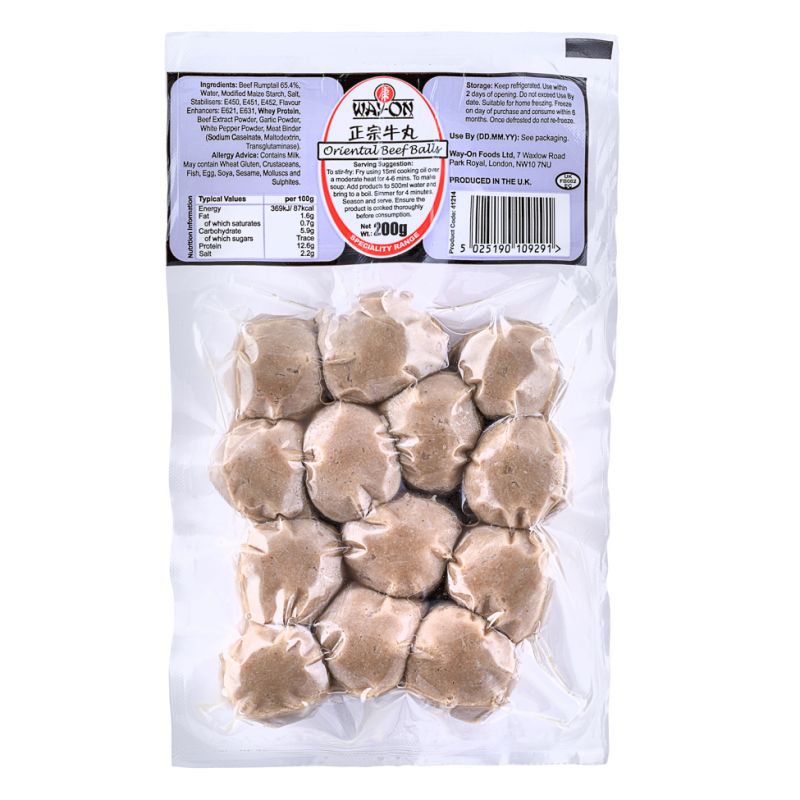Click Here To Enlarge This Photo Of Way-On Oriental Beef Balls 惠康  正宗牛丸