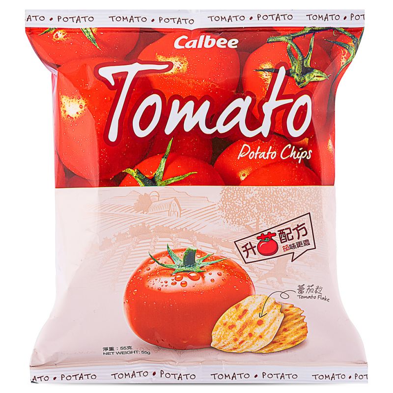 Click Here To Enlarge This Photo Of Calbee Tomato Flavoured Potato Chips 卡樂B 蕃茄味薯片