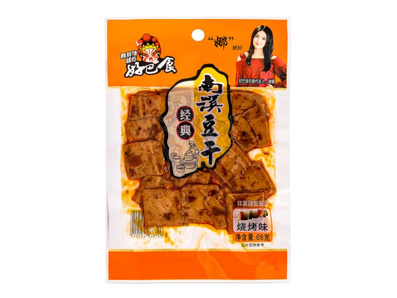 Click Here To Enlarge This Photo Of HBS Dried Beancurd &lpar;Barbecue&rpar; 好巴食 經典南溪豆干 &lpar;燒烤味&rpar;