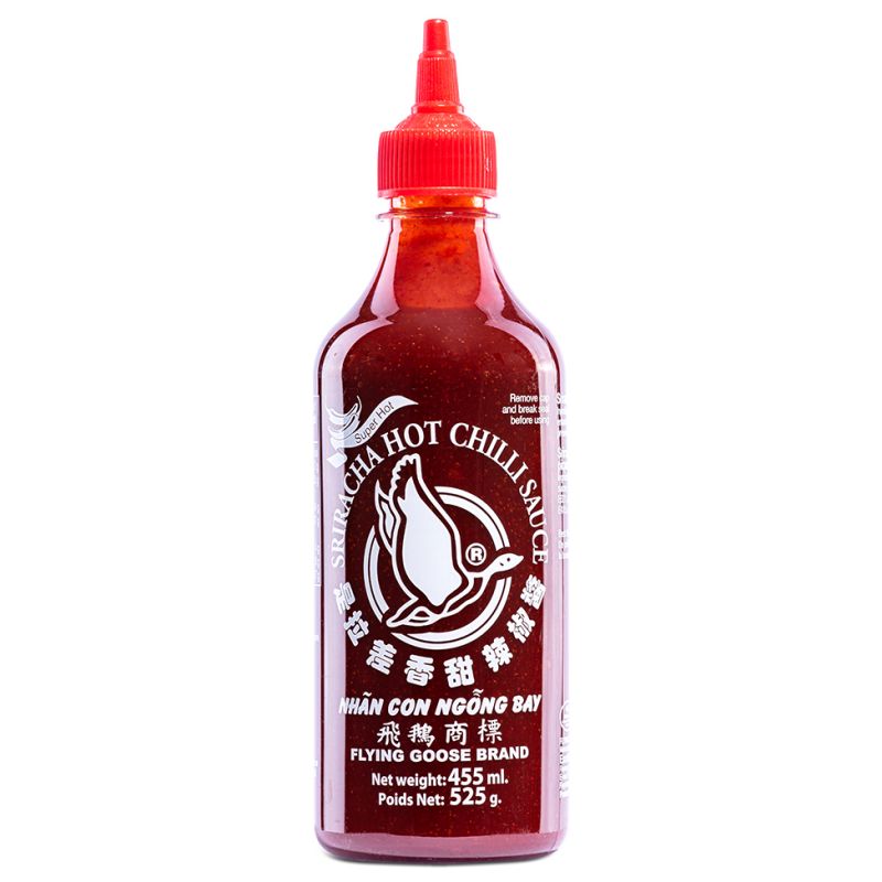 Click Here To Enlarge This Photo Of Flying Goose Sriracha Hot Chilli Sauce &lpar;Super Hot&rpar; 飛鵝商標 是拉差香甜辣椒醬 &lpar;超辣&rpar;