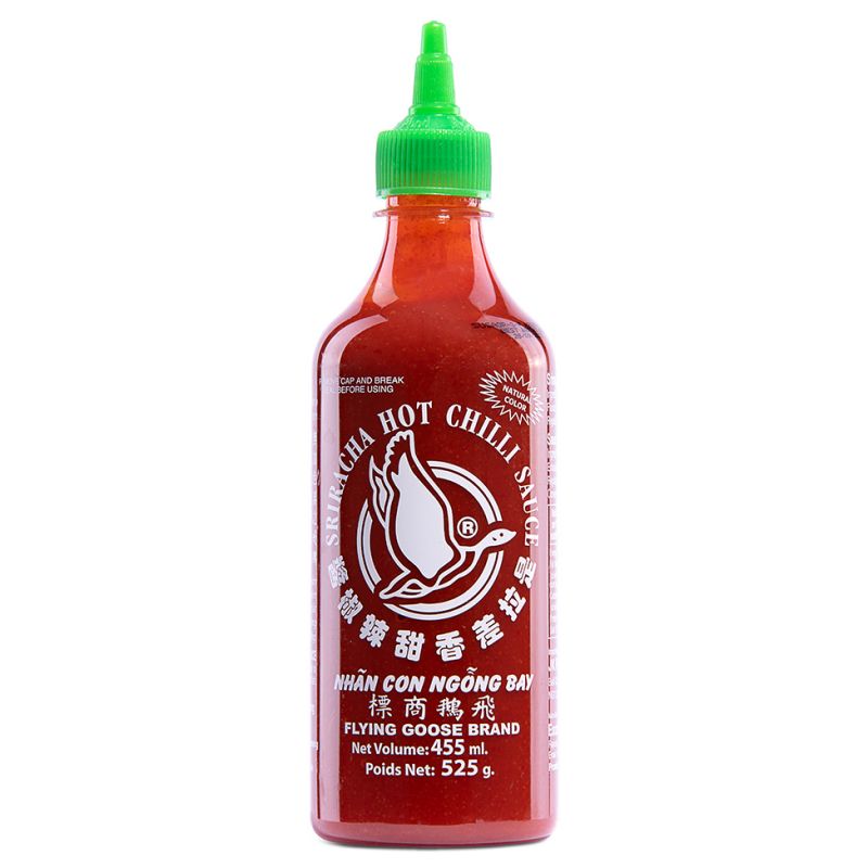 Click Here To Enlarge This Photo Of Flying Goose Sriracha Hot Chilli Sauce 飛鵝商標 是拉差香甜辣椒醬